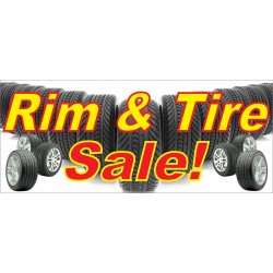 Rim & Tire Sale 2.5' x 6' Vinyl Business Banner