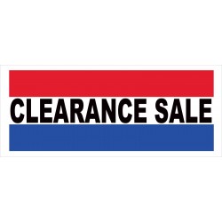 Clearance Sale 2.5' x 6' Vinyl Business Banner
