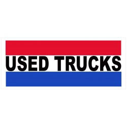 Used Trucks 2.5' x 6' Vinyl Business Banner