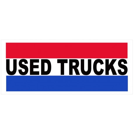 Used Trucks 2.5' x 6' Vinyl Business Banner