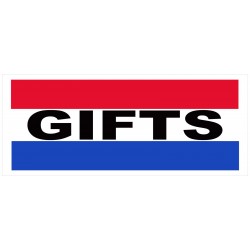 Gifts 2.5' x 6' Vinyl Business Banner