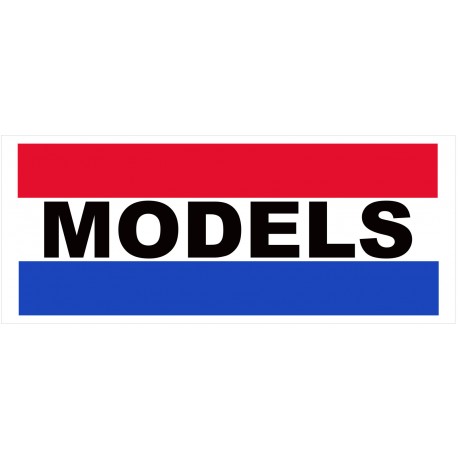 Models 2.5' x 6' Vinyl Business Banner