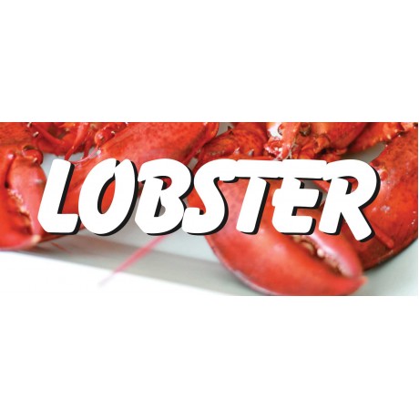 Lobster 2.5' x 6' Vinyl Business Banner