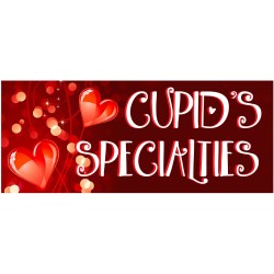 Valentine Cupid's Specialties 2.5' x 6' Vinyl Business Banner