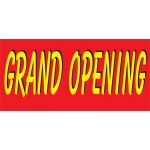 Grand Opening Red & Yellow 2.5' x 6' Vinyl Business Banner