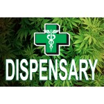 Dispensary Leaves 2' x 3' Vinyl Banner