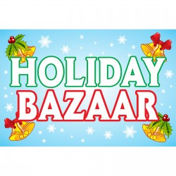 Holiday Bazaar 2' x 3' Vinyl Banner