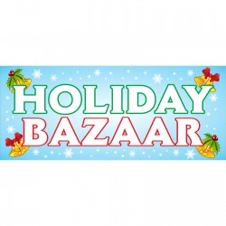 Holiday Bazaar 2.5' x 6' Vinyl Banner