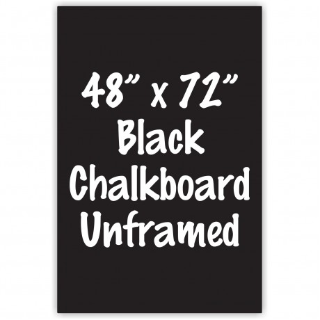 48" x 72" Unframed Black Chalkboard Sign