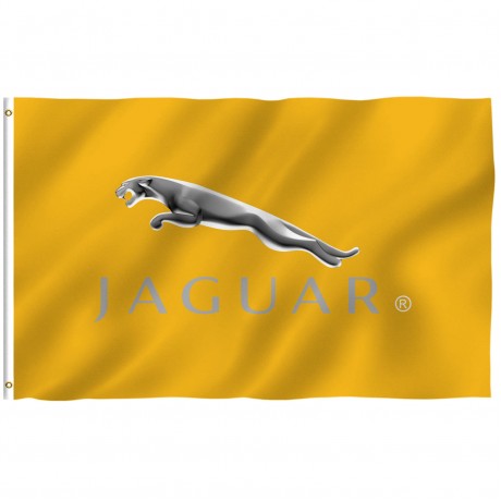 Jaguar Gold 3' x 5' Polyester Flag