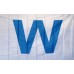 Wrigley Field Light Blue W 3' x 5' Polyester Flag, Pole and Mount