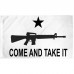 Come And Take It Carbine White 3' x 5' Polyester Flag, Pole and Mount