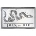Join Or Die Rattlesnake 3' x 5' Polyester Flag, Pole and Mount