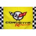 Corvette Yellow Checkered 3' x 5' Polyester Flag, Pole and Mount