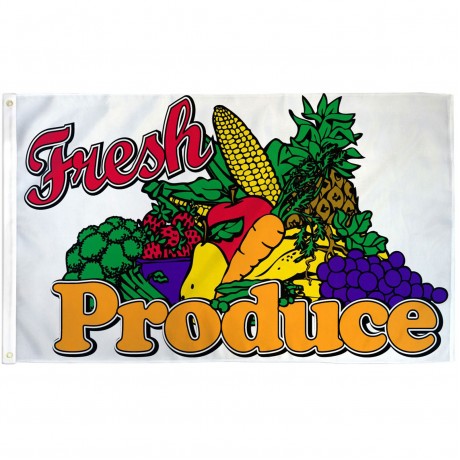 Fresh Produce 3' x 5' Polyester Flag