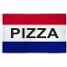Pizza Patriotic 3' x 5' Polyester Flag, Pole and Mount