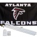 Atlanta Falcons 3' x 5' Polyester Flag, Pole and Mount