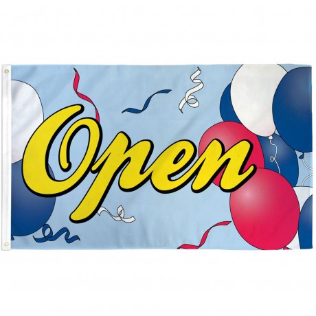 Open Balloons 3' x 5' Polyester Flag