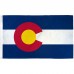 Colorado State 2' x 3' Polyester Flag, Pole and Mount