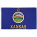 Kansas State 2' x 3' Polyester Flag, Pole and Mount