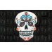 Sugar Skull Teal 3' x 5' Polyester Flag, Pole and Mount