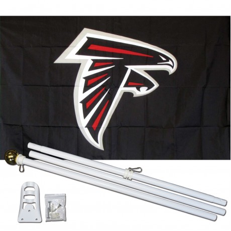 Atlanta Falcons Mascot 3' x 5' Polyester Flag, Pole and Mount