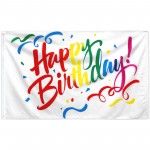 Happy Birthday Confetti 3' x 5' Polyester Flag