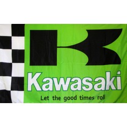 Kawasaki Green 3' x 5' Polyester Flag