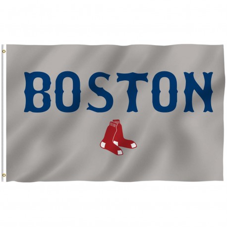 Boston Red Sox Gray 3' x 5' Polyester Flag