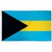 Bahamas 3' x 5' Polyester Flag, Pole and Mount