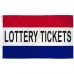 Lottery Tickets Patriotic 3' x 5' Polyester Flag, Pole and Mount