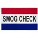Smog Check Patriotic 3' x 5' Polyester Flag, Pole and Mount