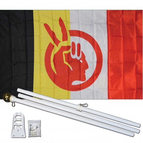 American Indian Movement 3' x 5' Polyester Flag, Pole and Mount