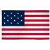 USA Historical 15 Star 3' x 5' Polyester Flag, Pole and Mount
