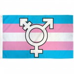 Transgender Symbol Pride 3' x 5' Polyester Flag