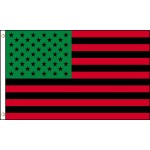 Afro American USA 3' x 5' Polyester Flag
