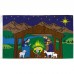 Nativity Scene Christmas 3' x 5' Polyester Flag, Pole and Mount