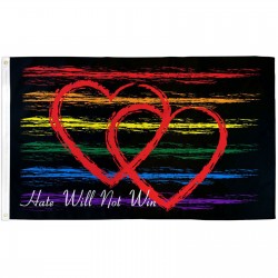 Hate Will Not Win 3' x 5' Polyester Flag