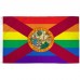 Florida Rainbow Pride 3 'x 5' Polyester Flag, Pole and Mount