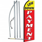 Low Down Payment Extra Wide Swooper Flag Bundle