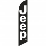 Jeep Black White Windless Swooper Flag