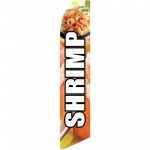Shrimp Graphic Swooper Flag