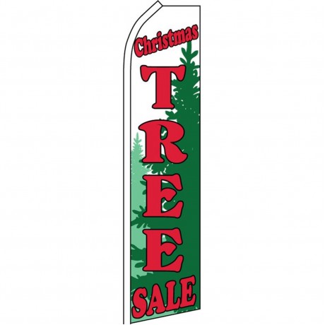 Christmas Tree Sale Green Swooper Flag