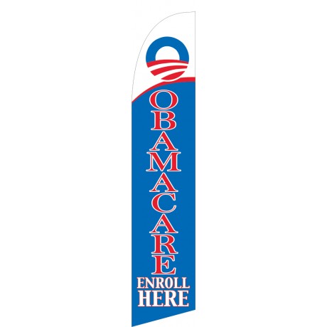 Obamacare Enroll Here Windless Swooper Flag
