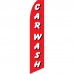 Car Wash Red White Swooper Flag Bundle