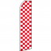 Checkered Red & White Swooper Flag Bundle