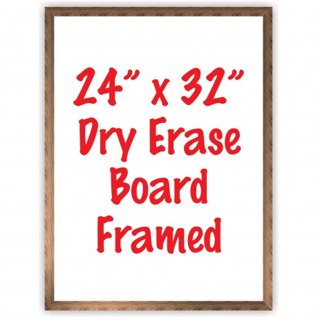 24" x 32" Framed Dry Erase Whiteboard
