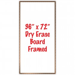 36" x 72" Framed Dry Erase Whiteboard