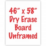 46" x 58" Unframed Dry Erase Whiteboard
