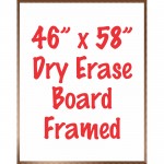 46" x 58" Framed Dry Erase Whiteboard